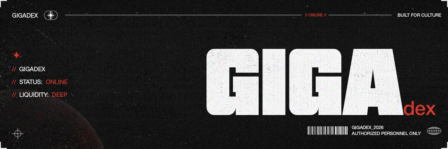 GIGA DEX banner sized for X